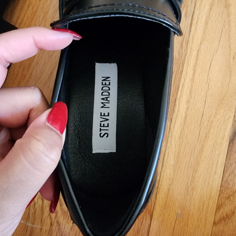 Womens Steve Madden Platform Loafers - Picture 6 of 9